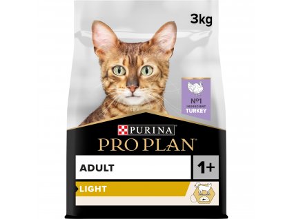Pro Plan Cat Light Adult morka 3kg