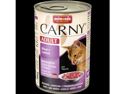 Animonda Carny konzerva pre mačky hovädzie + jahňa 400g