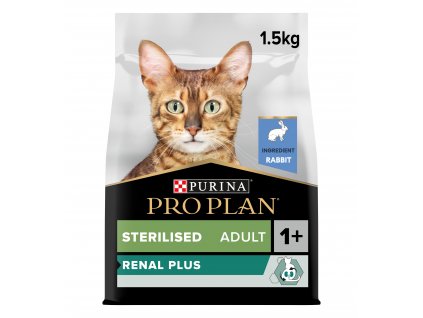 Pro Plan Cat Renal Plus Sterilised králik 1,5kg