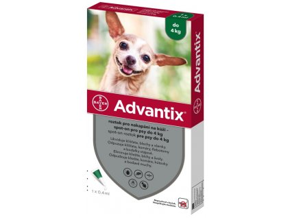 Advantix antiparazitikum pre psov do 4kg