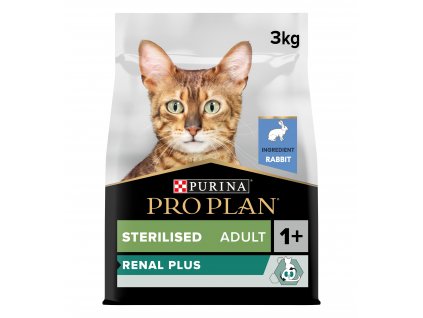 Pro Plan Cat Renal Plus Sterilised králik 3kg