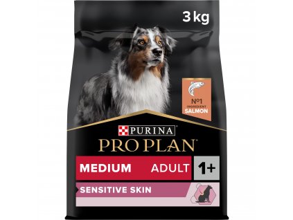 Pro Plan Dog Sensitive Skin Adult Medium losos 3kg