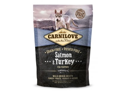 4140 carnilove salmon turkey for puppy 1 5kg