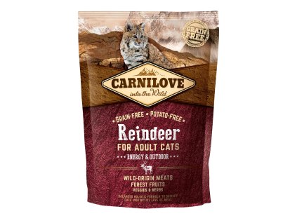 Carnilove Cat Grain Free Reindeer Adult Energy&Outdoor 400g