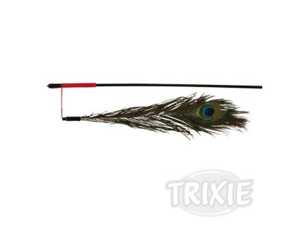 Trixie Pávie péro na udicu 47cm