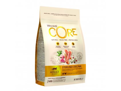 Wellness Cat Sterilised krůta a kuře 300g