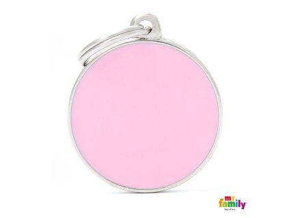 Známka Basic Handmade - kroužek veľký růžový