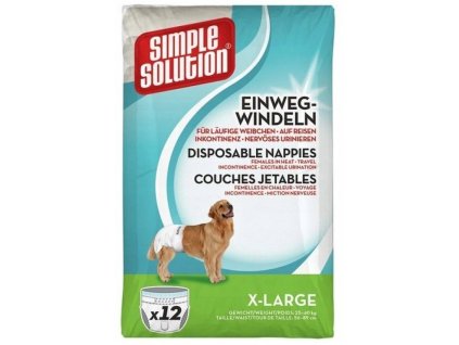 Simple Solution Plienkové kalhotky pre psy XL 12ks