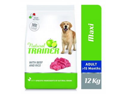 Natural Trainer Maxi Adult Hovadzie a ryza 12kg