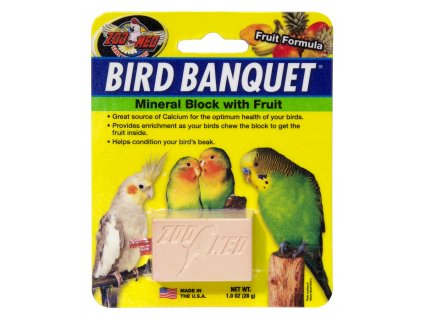 13443 bird banquet mineralni blok s ovocem s