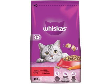 WHISKAS Adult s hovädzím mäsom 300g