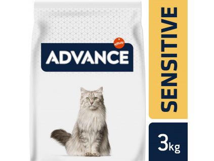 ADVANCE CAT Adult losos a ryža Sensitive 3kg