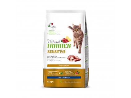 Natural Trainer Cat Sensitive kačica 1,5kg