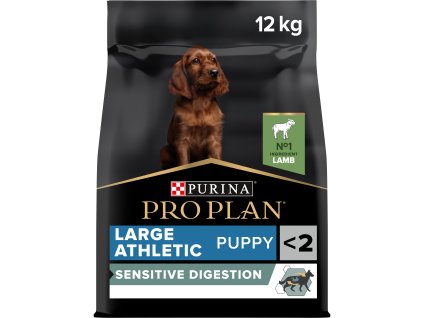 17883 purina pro plan dog optidigest large breed puppy athletic sensitive digestion jehne 12kg