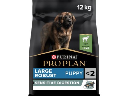 17886 purina pro plan dog optidigest large breed puppy robust sensitive digestion jehne 12kg