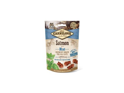 18612 carnilove cat crunchy snack salmon mint meat 50g
