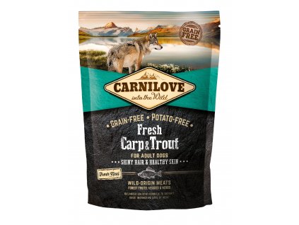 19725 carnilove dog fresh carp trout 1 5kg