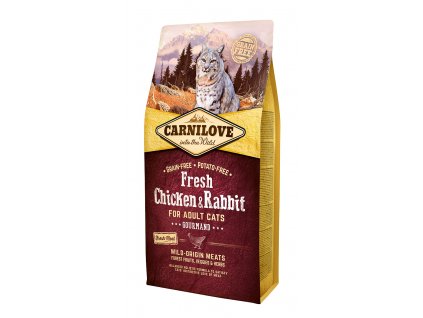 19737 carnilove cat fresh chicken rabbit 6kg
