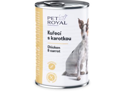 Konzerva Pet Royal Kuracia s karotkou 400g