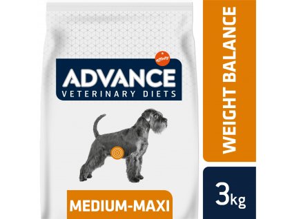 20955 advance veterinary diets dog weight balance medium maxi 3kg