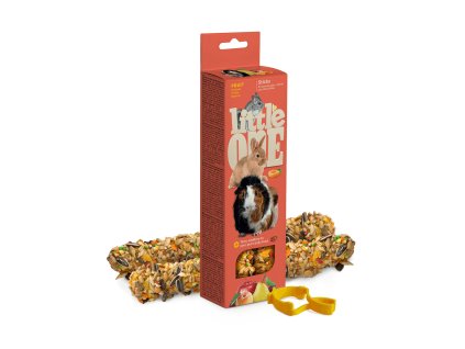 Little One tyčinky pre morčatá, králiky a činčily s ovocím 2x 60 g
