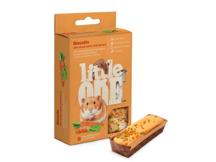 Little One piškóty s mrkvou a špenátom 5x7 g