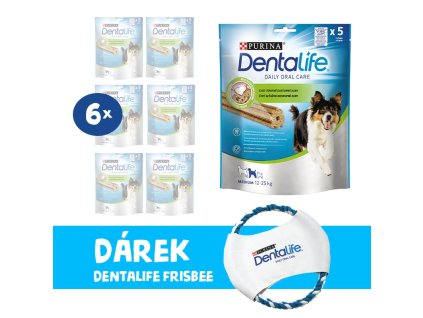 DENTALIFE MEDIUM 6 x 115 g + frisbee ZADARMO