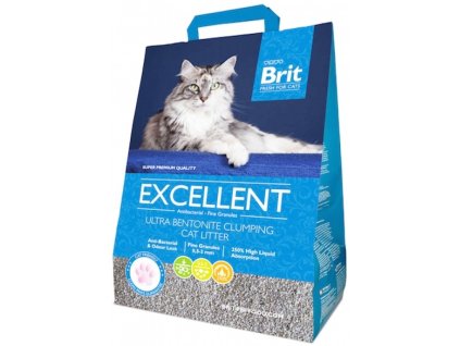 Stelivo pre mačky Brit Fresh for Cats Excellent Ultra Bentonite 10 kg