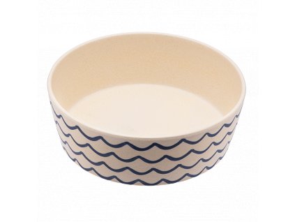 Bambusová miska BecoBowl, vlny L ( 18,5cm/1,65 litra)