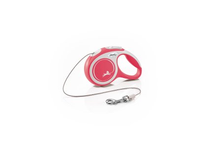 Flexi New Comfort S lanko 3 m/8 kg červené