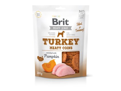 Brit Jerky Turkey Meaty Coins 200g