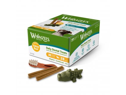 Whimzees Dental Mix Box M 28ks