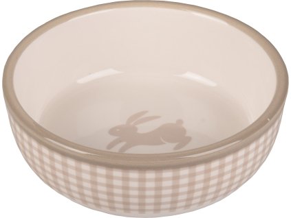 FLAMINGO miska pre hlodavcov MYLO CERAMIC béž.-biela 13,3x13,3x4,6cm 400ml