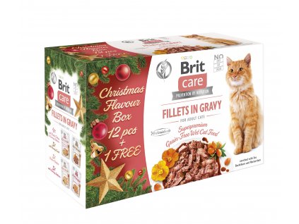 Kaps. Brit Care Vianočné balenie pre mačky 12+1