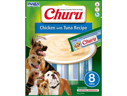 Churu dog mäsové pyré - kura, tuniak 160g