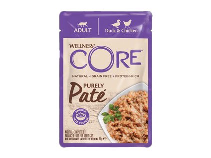 Kapsička Wellness Core Cat Paté kura a kačica 85g