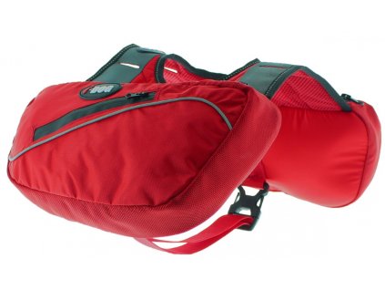 I-Dog Comfort Trek batoh na postroj, červený XXS/XS/S