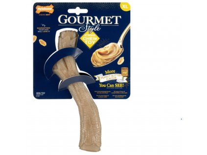 Nylabone hračka Gourmet konár príchuť arašidové maslo XL