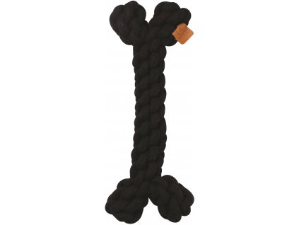 M-Pets Coto bavlnená hračka kosť čierna 30cm