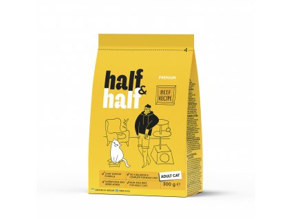 Half&Half Cat Adult hovädzie 0,3 kg