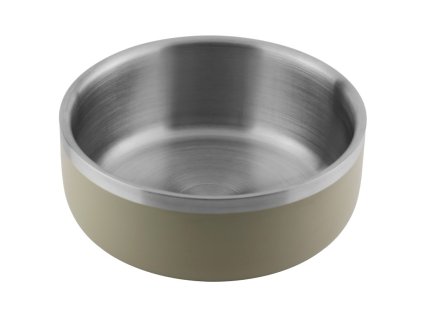 Huhubamboo miska nerezová s dvojitou stenou šedá 350ml