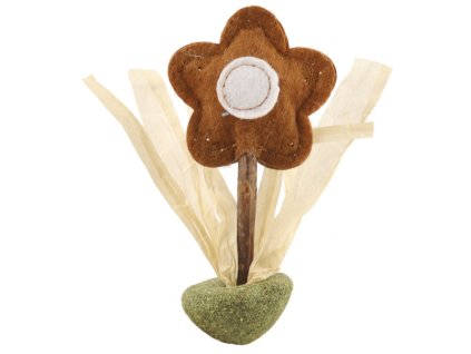 Hračka pre mačky kytička s catnipom