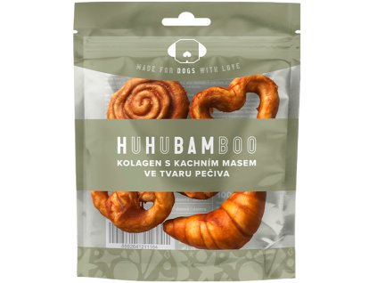 Huhubamboo Kačací kolagén v tvare pečiva 5 ks