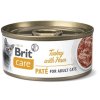 19788 brit care cat turkey pate with ham 70g