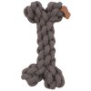 M-Pets Coto bavlnená hračka kosť, sivá 19cm