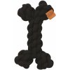 M-Pets Coto bavlnená hračka kosť čierna 19cm