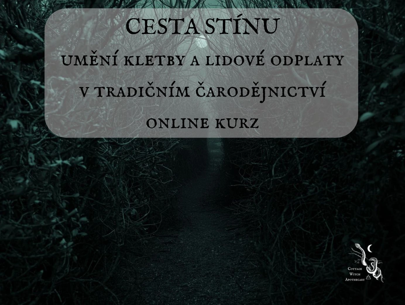 Online kurz Cesta stínu: Umění kletby a lidové odplaty v tradičním čarodějnictví