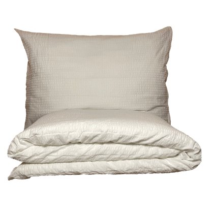 Bavlněné krepové povlečení Bílé
