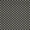 Dekorační látka s lycrou Bílé tečky na černé