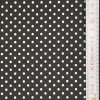 Dekorační látka s lycrou Bílé tečky na černé